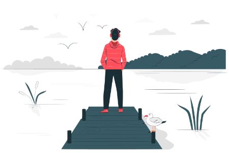 boy looking at sea
