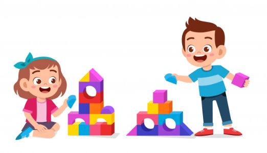 kids playing physically